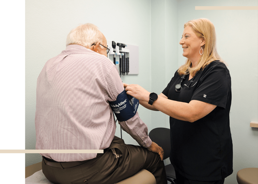 NeoHealth provider examining a child